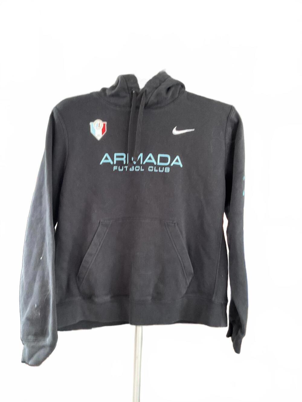 Nike Armada Futbol Club Black Hoodie Sweatshirt Large